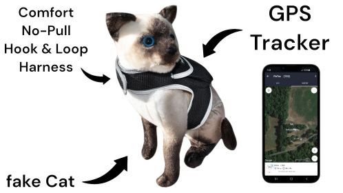 Pocket Collar Pet GPS Tracking Device Dog Cat Wireless Security System Size:S
